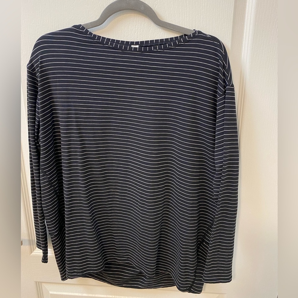 Lululemon Back in Action Long Sleeve Striped Tee